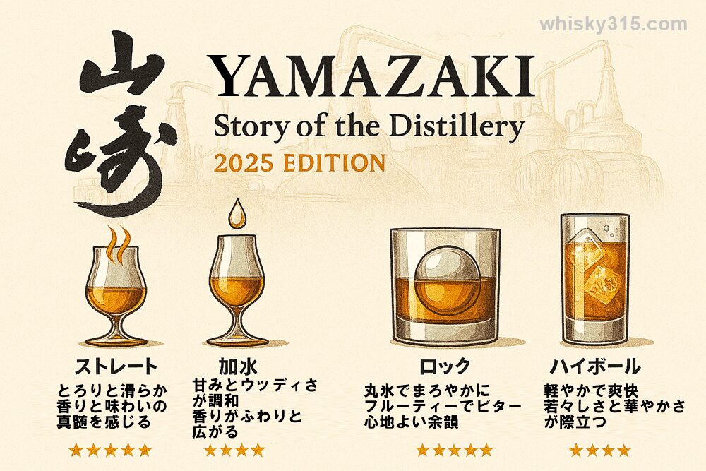 山﨑Story of the Distillery2025EDITIONの飲み方チャート